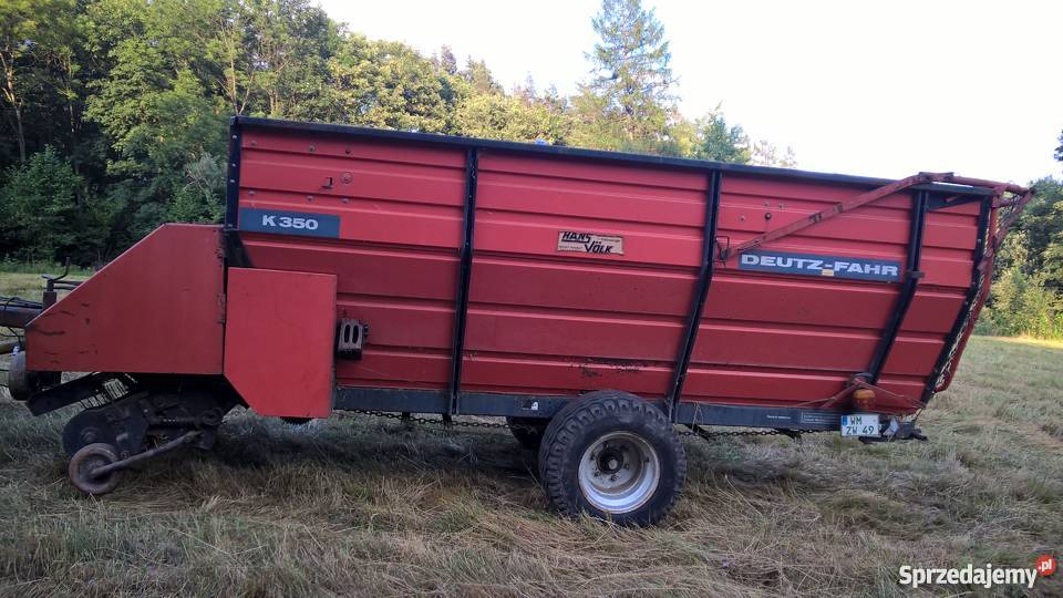 Przyczepa Samozbierająca Deutz Fahr K350 małopolskie Bogdanówka