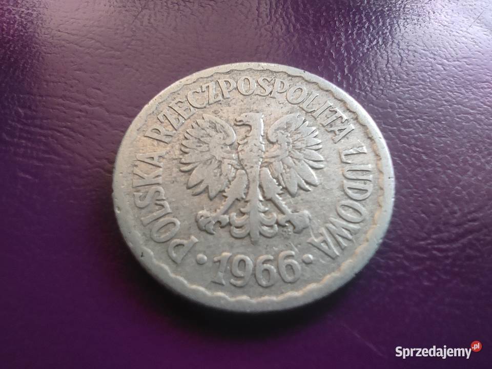 Moneta PRLu 1 ZŁOTY 1966 Rzadka Oryginał Pruszków sprzedam