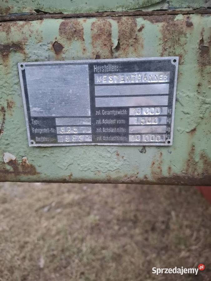 Przyczepa jedno osiowa Ostrów