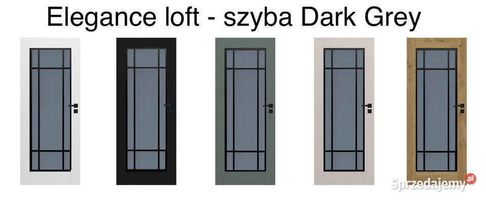 Drzwi wewnętrzne model ELEGANCE LOFT WINDOOR 80cm Poznań