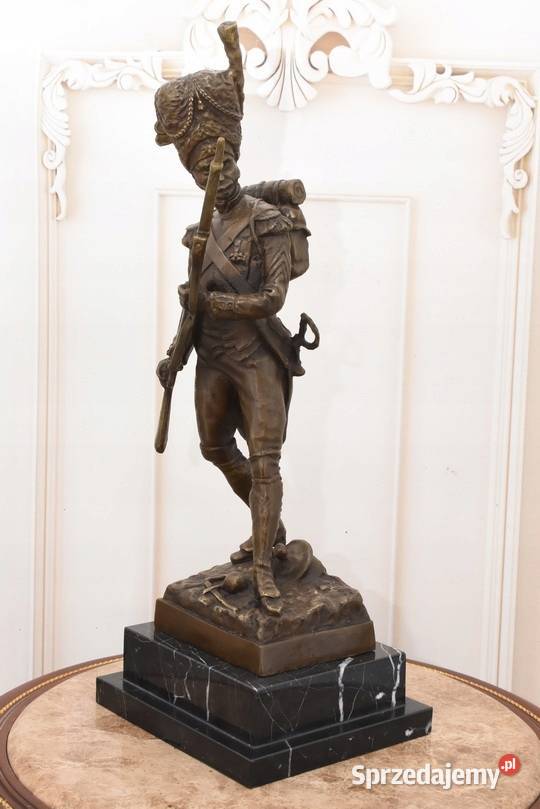 Grenadier Francuski Żołnierz z Brązu Figura Kraków
