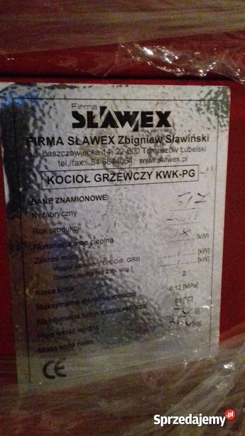 Piec C O SŁAWEX lubelskie Tomaszów Lubelski