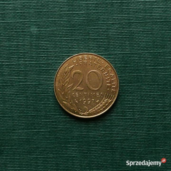 FRANCJA 20 centymów 1997r śląskie Gliwice