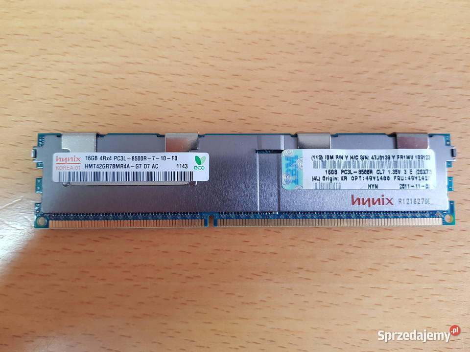 Pamięć RAM serwerowa Hynix HMT42GR7BMR4AG7 16GB mazowieckie Warszawa sprzedam