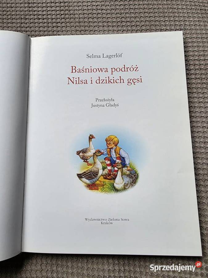 Baśniowa podróż Nilsa i dzikich gęsi Selma sprzedam