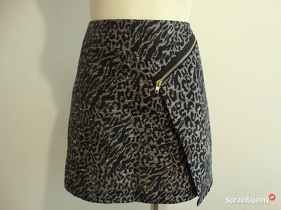 Spódnica Imprezowa Krótka ZłotoCzarna Modne podlaskie Łomża