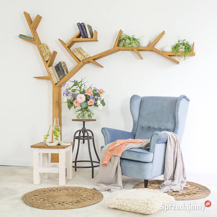 Drewniana półka w kształcie drzewka COS 17 15cm małopolskie Maków Podhalański