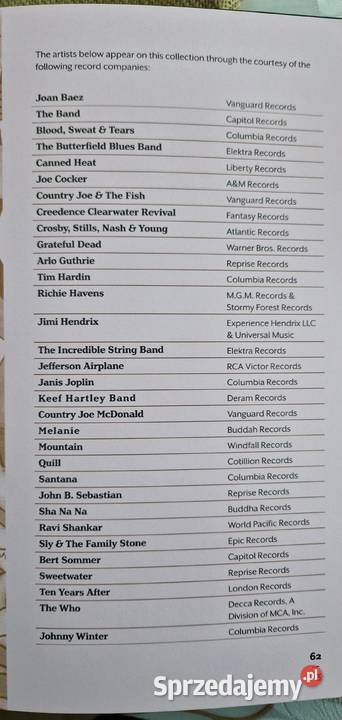 Woodstock Back To The Garden 50th Anniversary CD Kielce