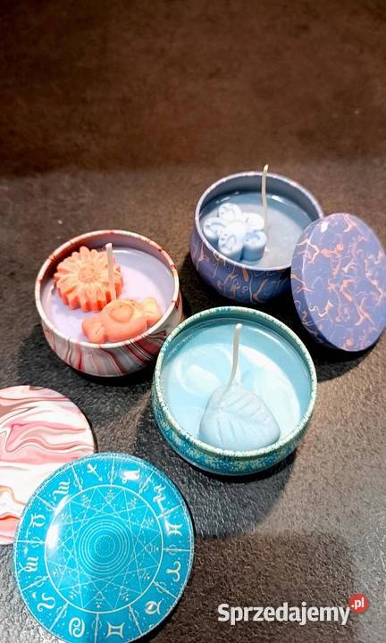 Śliczny zestaw świec sojowych Świece Gubin