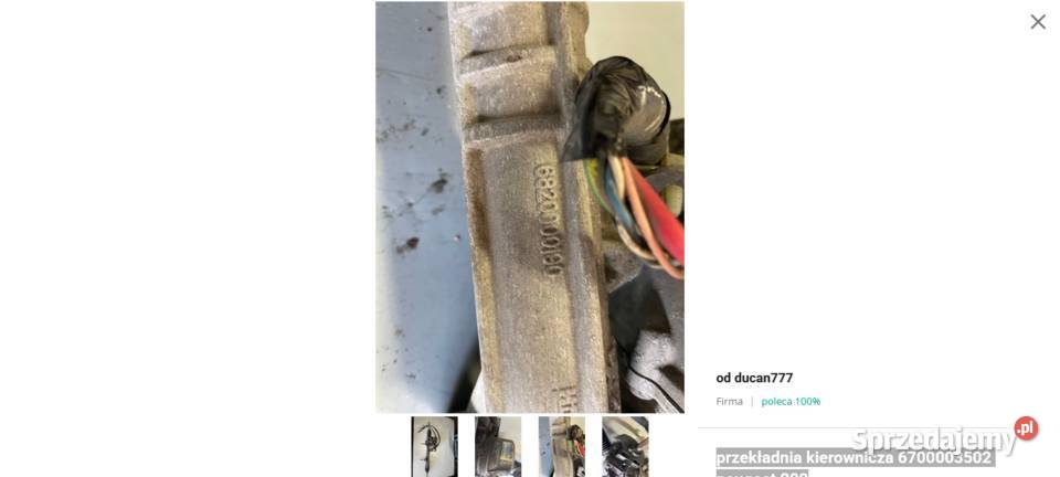 przekładnia kierownicza 6700003502 peugeot 208 Jelcz-Laskowice sprzedam