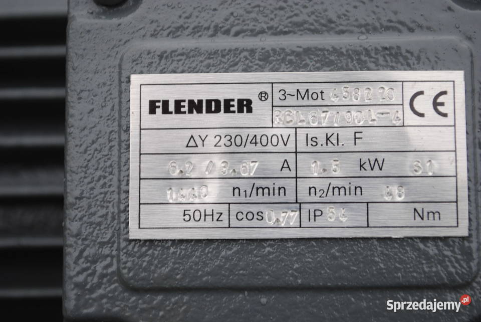 Motoreduktor kołnierzowy 15kw 48obrmin Flender Kargowa