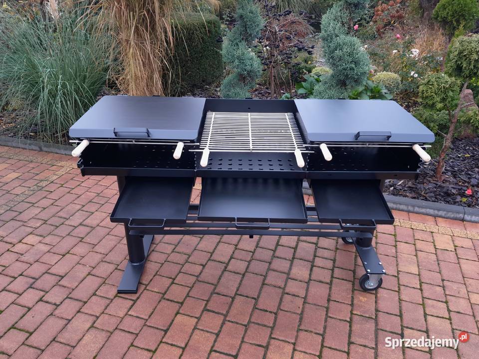 Gastronomiczny grill TRÓJKOMOROWY z POPIELNIKAMI Damasławek sprzedam