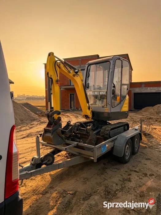 Wynajem mini koparki z lawetą WACKER NEUSON Janów