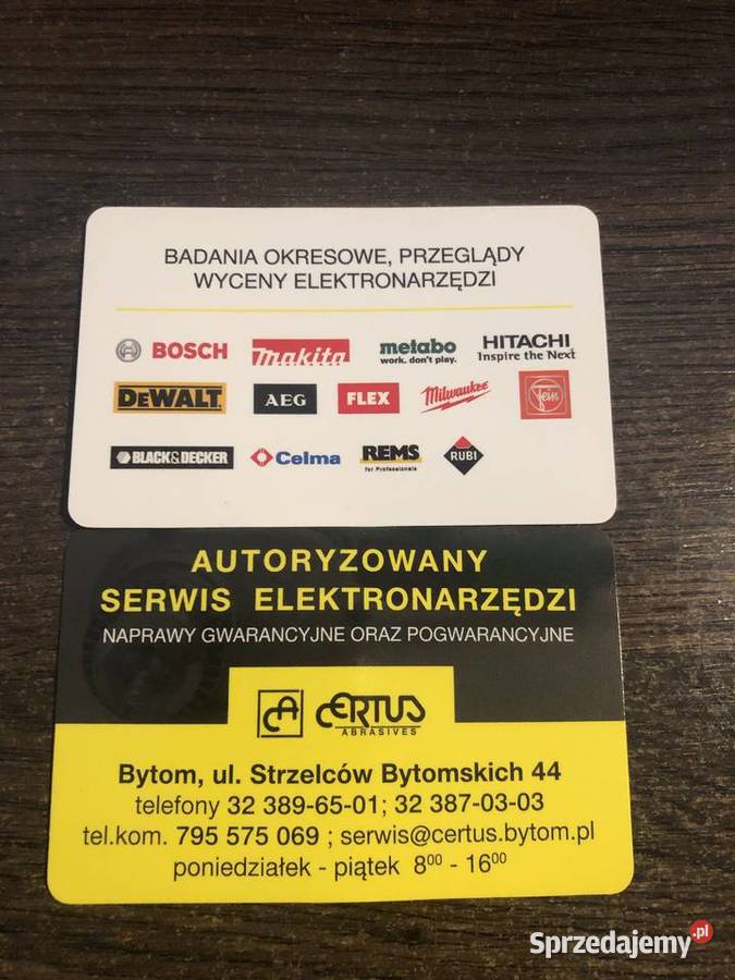 Naprawa elektronarzędzi Bytom 795575069 sprzedam