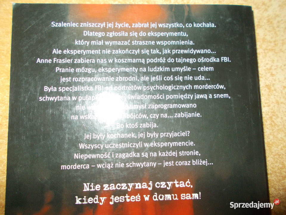 Anne Frasier Śmiertelny sen Głubczyce sprzedam