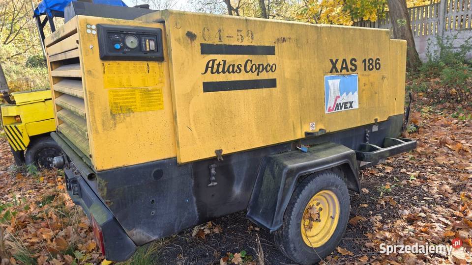 Kompresor śrubowy ATLAS COPCO XAS 186 Pozostałe dolnośląskie Zgorzelec