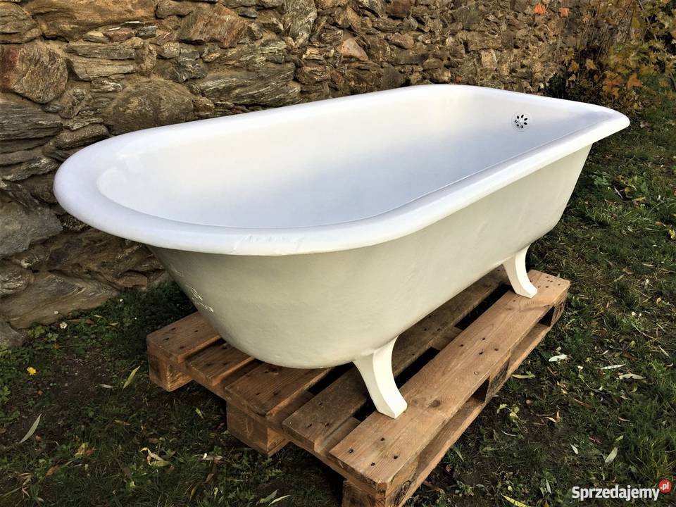 STARA PRZEDWOJENNA ŻELIWNA WANNA 1923r Bielawa