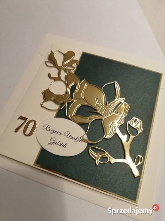 Kartka w kopercie z okazji 70 urodzin