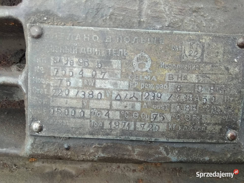 Silnik Celma 75kW 985 obrmin Elbląg