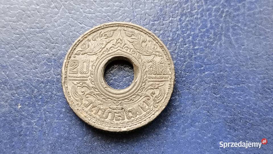Stare monety 20 satang 2488 1945 Tajlandia Numizmatyka