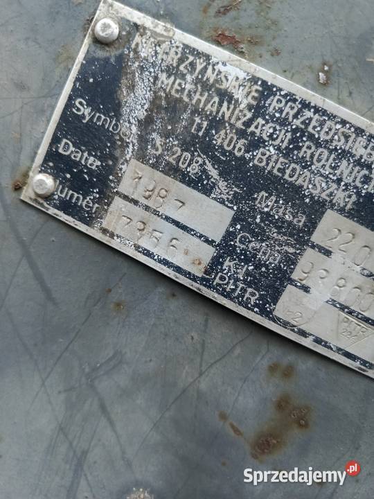 Sadzarka kubełkowa wielkopolskie Łęka Opatowska