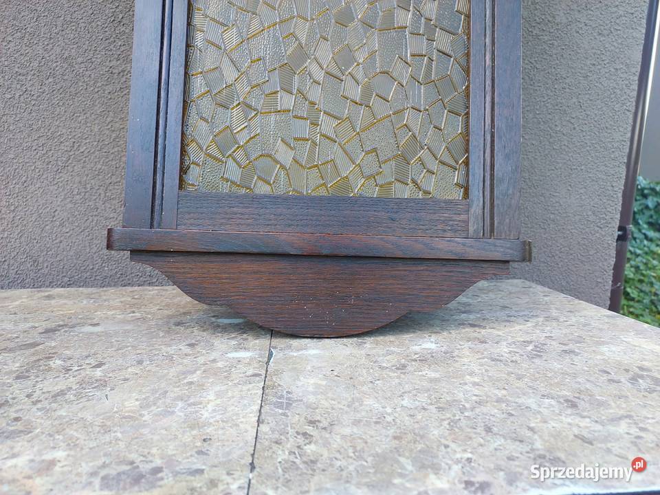 Szafka witrynka z obudowy starego zegara 1930r Tczew