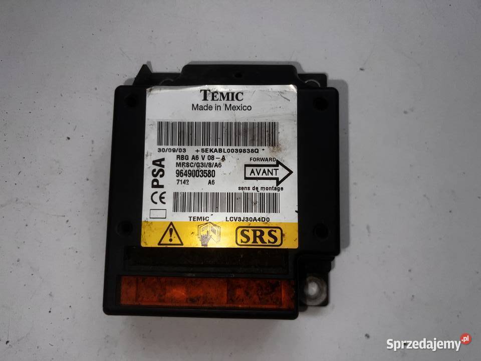 sensor czujnik airbag citroen c2 Ostrów Wielkopolski sprzedam