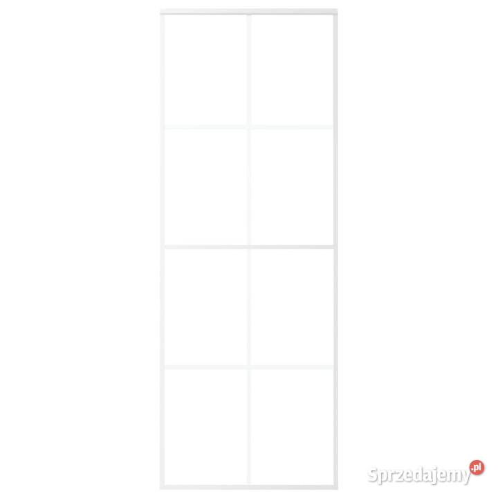 vidaXL Drzwi przesuwne matowe szkło ESG i Warszawa