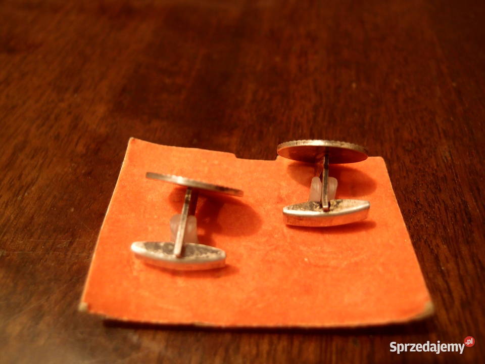 z dawnych lat srebrne spinki do mankietów Łódź