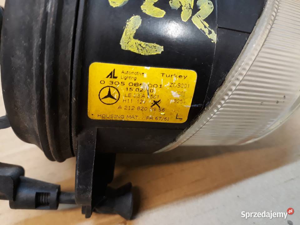 MERCEDES W212 HALOGEN ZDERZAKA LEWY PRZÓD Międzychód