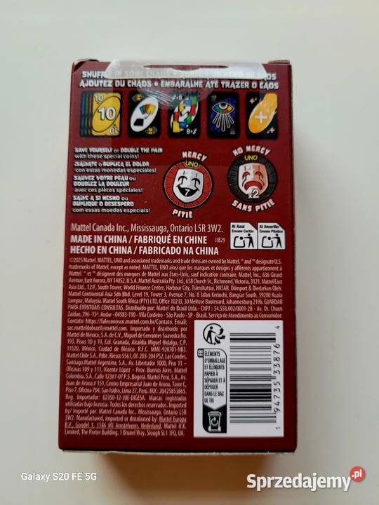 Mattel UNO Show Em No Mercy Expansion Pack JJB29 małopolskie Rabka-Zdrój