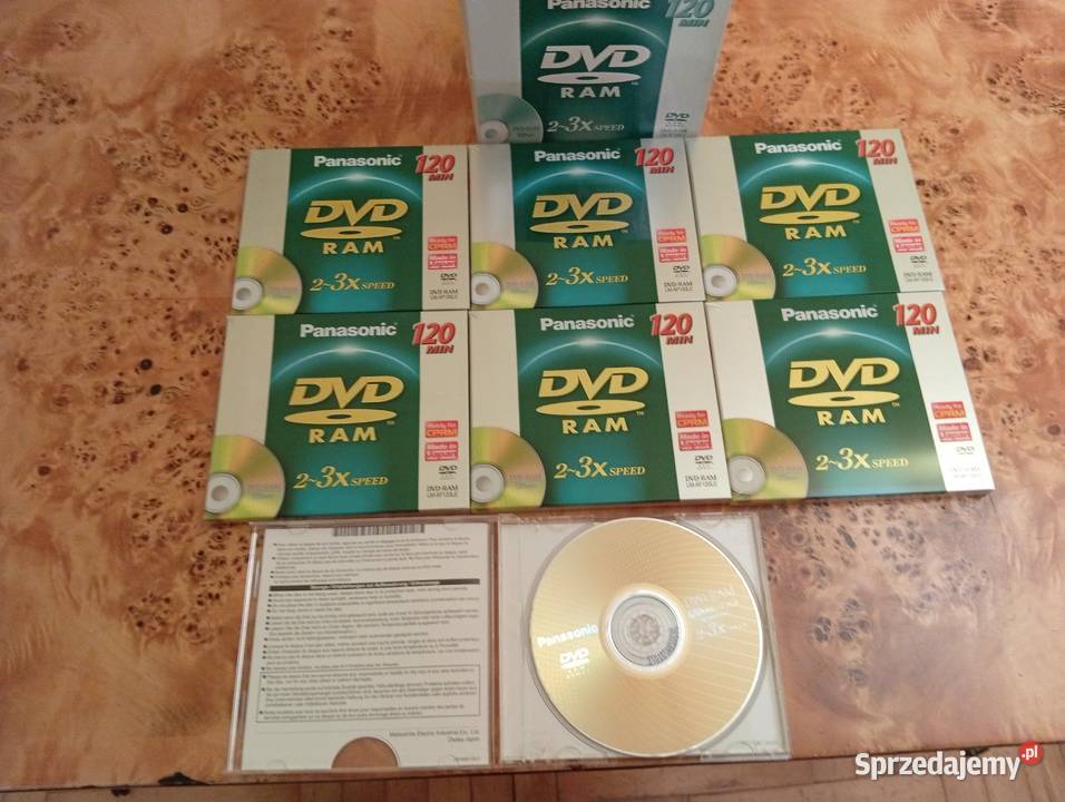 Płyty DVD RAM Panasonic 120 min Nowe