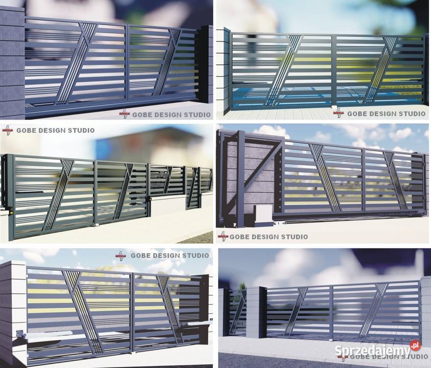 Brama dwuskrzydłowa uchylna rozwierna Gobe Nieborowice