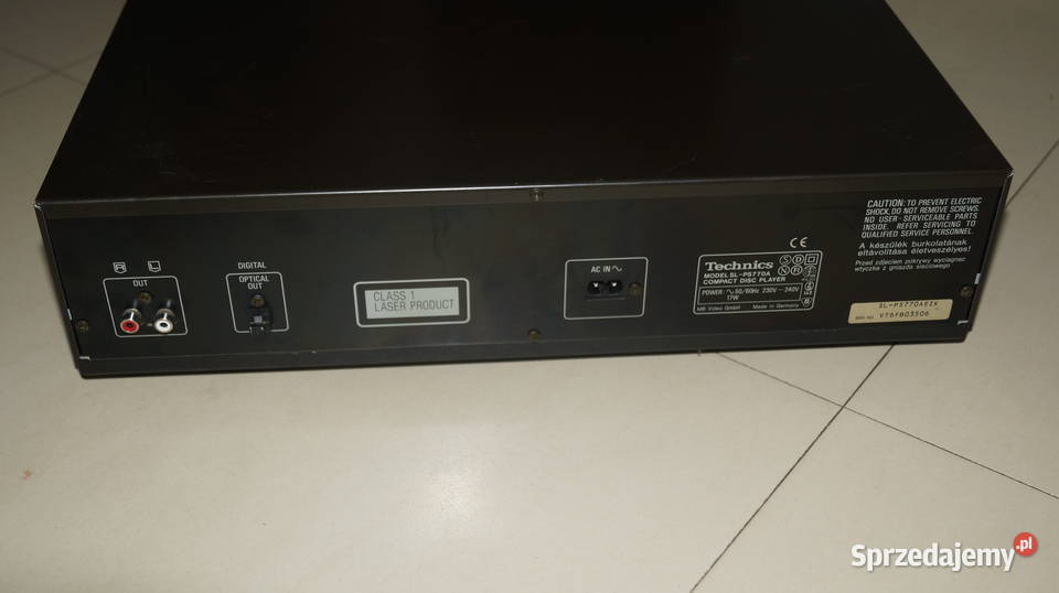 Odtwarzacz CD Technics SL 770 A wielkopolskie Mrowino