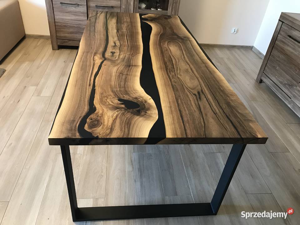 Stół drewniany żywica epoksydowa Stoły Warszawa