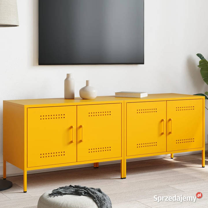 Szafki pod telewizor 2 musztardowe 68x39x505 Warszawa