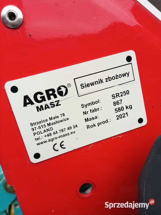 Siewnik zbożowy AGRO MASZ 250 Rolnictwo Bychawa sprzedam