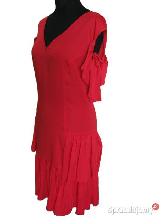 Sukienka z satyny elastycznej 48 4xl biust 116 Spódnice i sukienki Siedlce