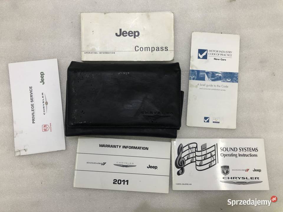 KSIĄŻKA SERWISOWA ETUI JEEP COMPASS I LIFT osobowe