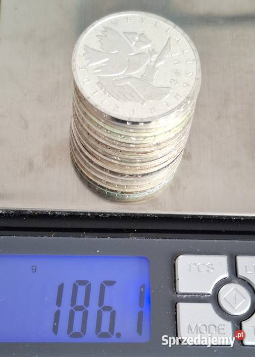 Zestaw Monet Ag 10 DM x 12 zestaw 4 Gliwice