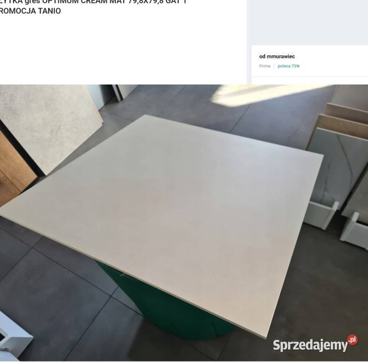 PŁYTKA gres OPTIMUM CREAM MAT 798X798 GAT 1 Płytki podłogowe Opoczno