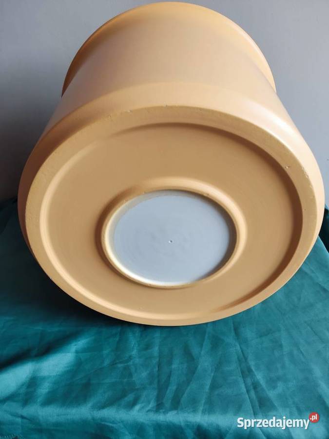 Donica doniczka ceramiczna pomarańczową fi 37 Doniczki i osłonki Głuchołazy