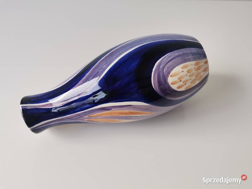 Stary unikatowy wazon Pikasiak fajans Włocławek