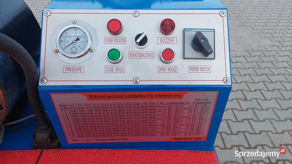 Zakuwarka prasa do zaciskania węży sprzedam