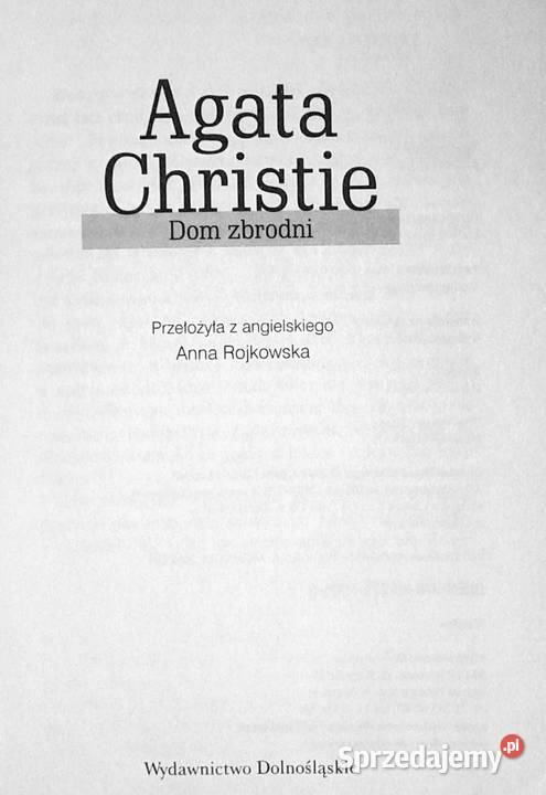 Dom zbrodni Christie Agatha lubelskie