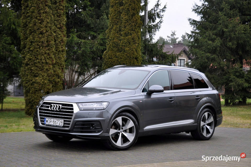 Audi Q7 30TDI272SlineFull Rok produkcji 2016 Ostrów Mazowiecka