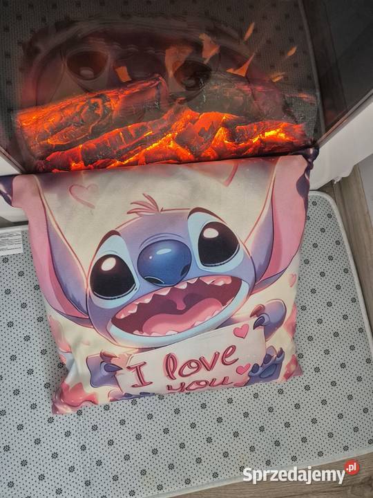 Nowy komplet poduszka z poszewką Stitch I love dolnośląskie Wrocław