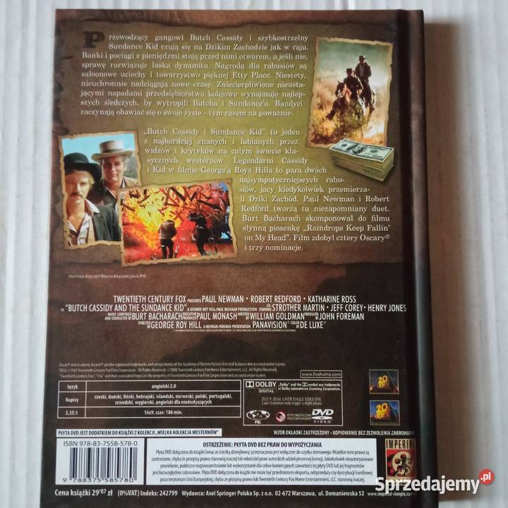 Butch Cassidy i Sundance Kid film DVDWestern śląskie Gliwice