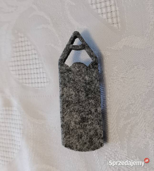 BROSZKA filcowa szara kształt ołówka filc Oborniki