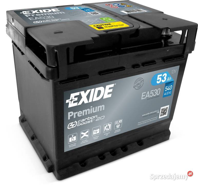 Akumulator EXIDE EA530 12V 53Ah 540A P ODPO osobowe Wrocław